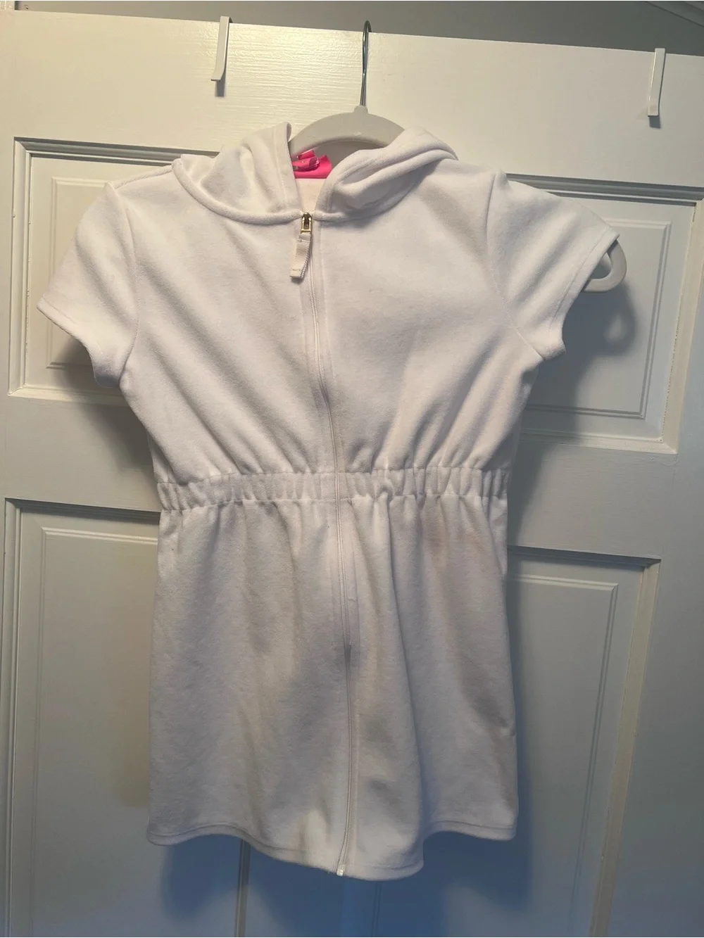 Lilly Pulitzer White Kids Hooded Swim Coverup